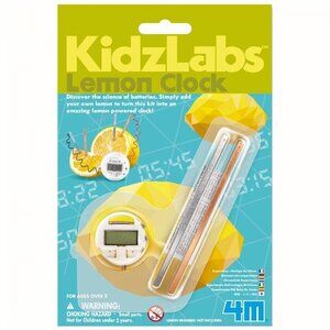 4M Kidzlabs Lemon Powered Clock, Chemical Electrical Science Lab Experiment